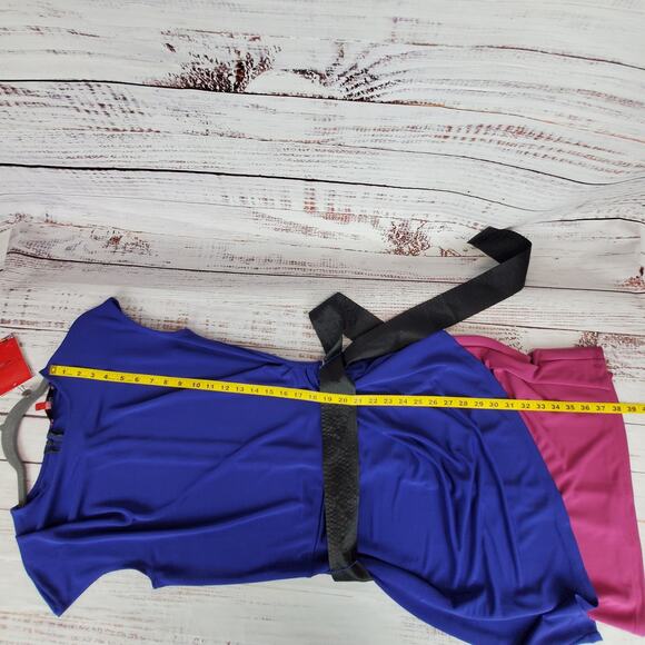 Narcisco Rodriguez Color Block Tiered Twee Dress Stretchy Silky Knit NWT Size XS - Picture 14 of 14